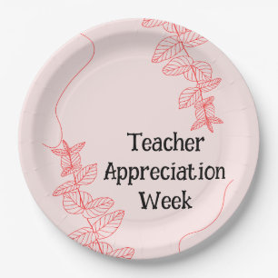 Teacher Appreciation Week  Paper Plate