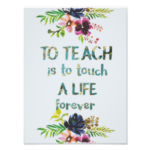 Teacher Appreciation Week Teacher Quote Typography Photo Print