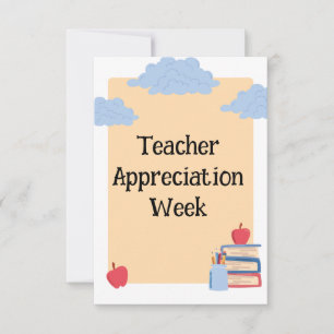 Teacher Appreciation Week Thank You Card
