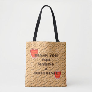 Teacher Appreciation You Make Difference Thank You Tote Bag