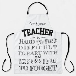 Teacher Apron Thank you Appreciation Gift for him