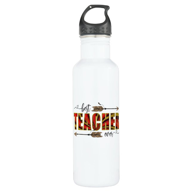 Teacher Art Best Teacher Evers 710 Ml Water Bottle (Front)