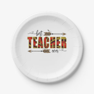 Teacher Art Best Teacher Evers Paper Plate