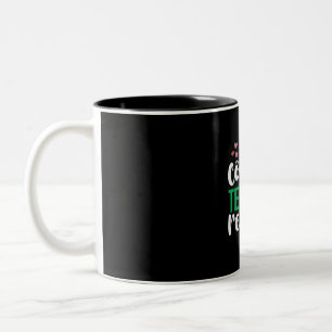 Teacher Art Coffee Teach Repeat Two-Tone Coffee Mug