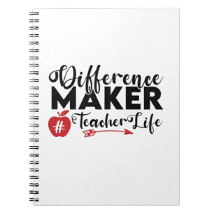 Teacher Art Difference Maker Teacher Life Notebook