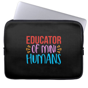 Teacher Art Educator Of Mini Human Laptop Sleeve