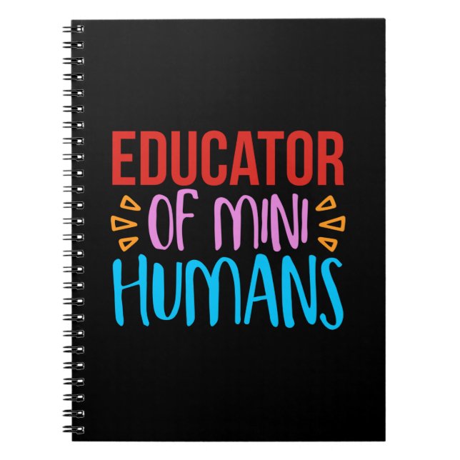 Teacher Art Educator Of Mini Human Notebook (Front)