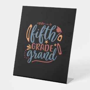 Teacher Art Fifth Grade Grand Pedestal Sign