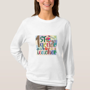 Teacher Art First Grade Teacher T-Shirt