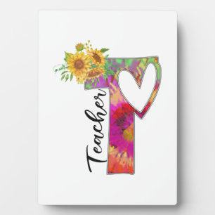 Teacher Art Flower Teacher Plaque