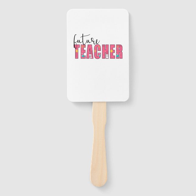 Teacher Art Future Teacher Hand Fan (Front)