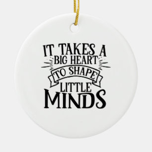 Teacher Art It Shape Little Minds Ceramic Ornament