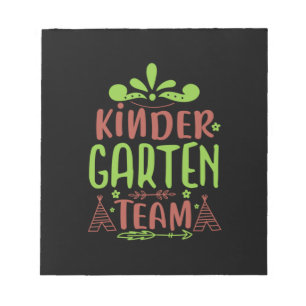 Teacher Art Kindergarten Team Notepad