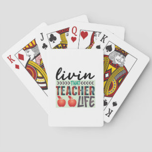Teacher Art Living That Teacher Life Playing Cards