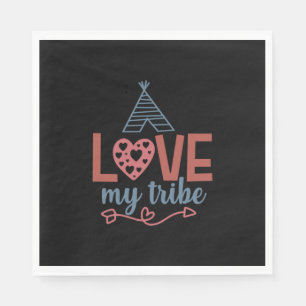 Teacher Art Love My Tribe Napkin