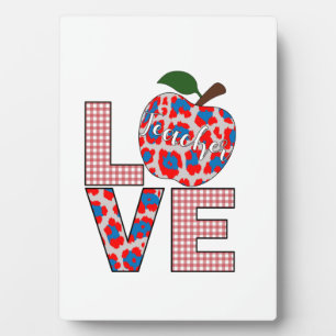 Teacher Art Love Teaching Plaque