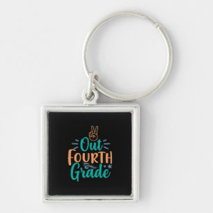 Teacher Art Out Fourth Grade Key Ring