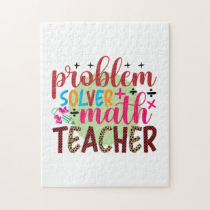 Teacher Art Problem Solver Math Teacher Jigsaw Puzzle