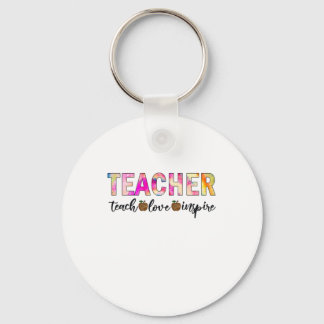 Teacher Art Teach Love Inspire Key Ring