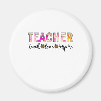 Teacher Art Teach Love Inspire Magnet