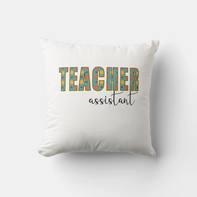 Teacher Art Teacher Assistant Cushion (Front)