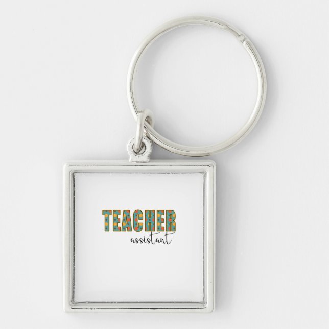 Teacher Art Teacher Assistant Key Ring (Front)