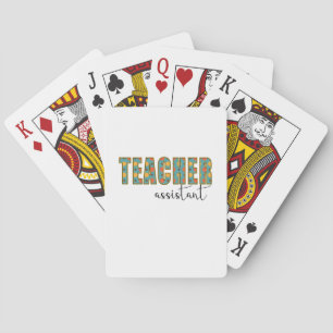 Teacher Art Teacher Assistant Playing Cards