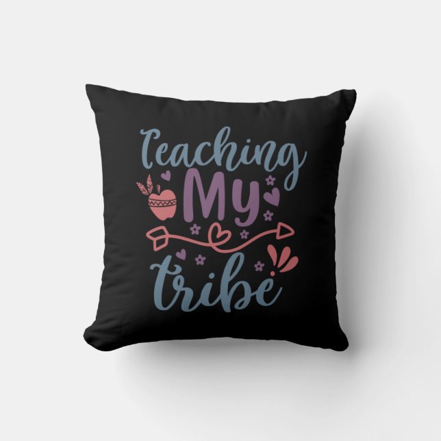 Teacher Art Teaching My Tribe Cushion (Front)