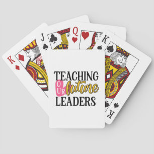 Teacher Art Teaching Our Future Leaders Playing Cards