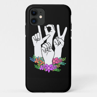 Teacher ASL Hand Sign iPhone 11 Case
