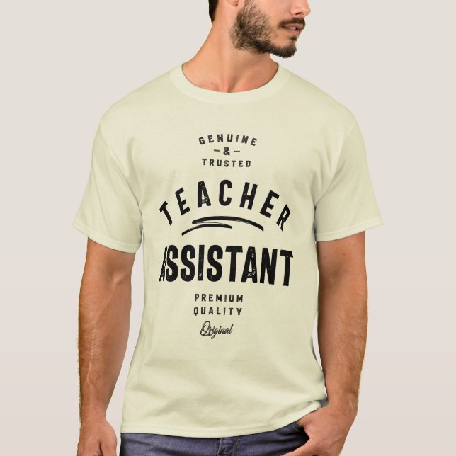 Teacher Assistant Job Title Gift T-Shirt (Front)