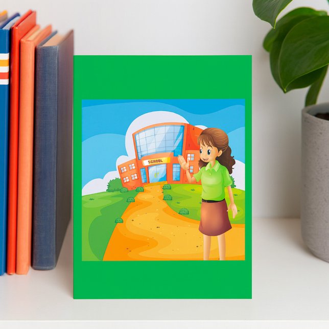 Teacher At School Invitations (Creator Uploaded)