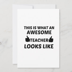 TEACHER AWESOME THANK YOU CARD