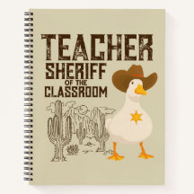 Teacher Back to school Cowboy Retro Goose  Funny