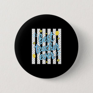 Teacher back to school happy first day of school 6 cm round badge