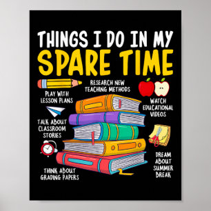 Teacher Back To School Humour Cute Clroom Teaching Poster