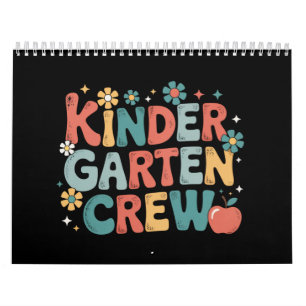 Teacher  Back to School Kindergarten Crew Calendar