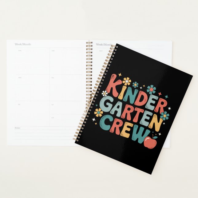 Teacher  Back to School Kindergarten Crew Planner (Display)