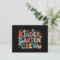 Teacher  Back to School Kindergarten Crew
