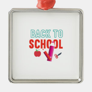 Teacher Back To School Metal Ornament