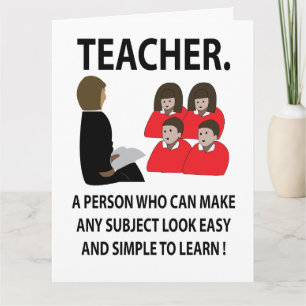 Teacher Back To School Quote Typography Teacher Card
