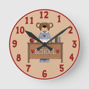 Teacher Bear Clock