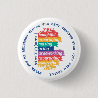 Teacher - BEST Quotes 3 Cm Round Badge