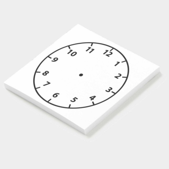 Teacher Blank Clock Face Teaching Aid Post-it Notes (Creator Uploaded)