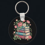 Teacher Book Lover Back to School Wildflowers Key Ring<br><div class="desc">Teacher Book Lover Back to School Wildflowers Vintage</div>