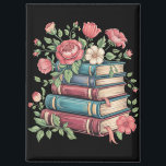 Teacher Book Lover Back to School Wildflowers Magnet<br><div class="desc">Teacher Book Lover Back to School Wildflowers Vintage</div>