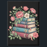 Teacher Book Lover Back to School Wildflowers Magnet<br><div class="desc">Teacher Book Lover Back to School Wildflowers Vintage</div>