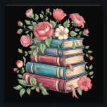 Teacher Book Lover Back to School Wildflowers Photo Print<br><div class="desc">Teacher Book Lover Back to School Wildflowers Vintage</div>