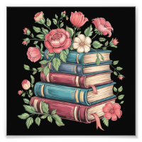 Teacher Book Lover Back to School Wildflowers