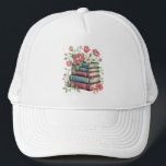 Teacher Book Lover Back to School Wildflowers Trucker Hat<br><div class="desc">Teacher Book Lover Back to School Wildflowers Vintage</div>